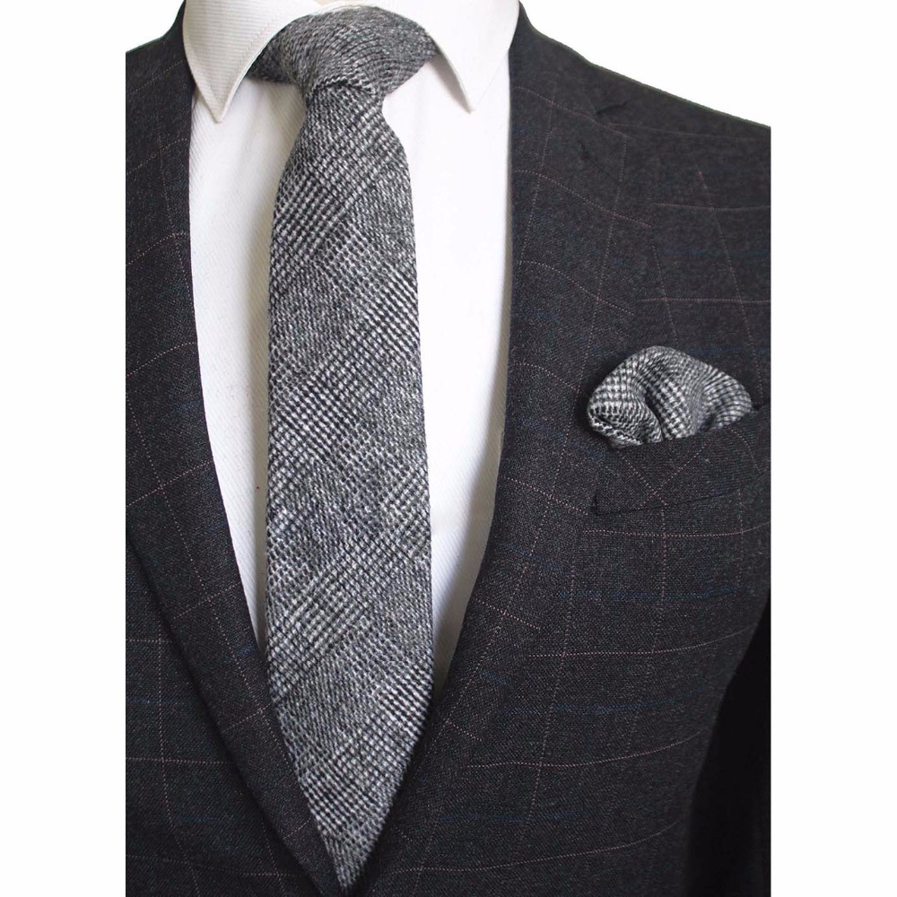 Ricnais 8cm Wool Necktie Solid – Handkerchief Cotton Men Bewertung und Preis
