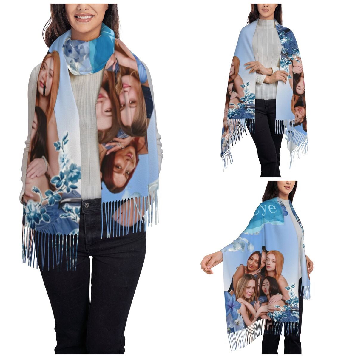 Katseye Kpop Scarf for Women W – Pashmina Wrap Large Bewertung und Preis