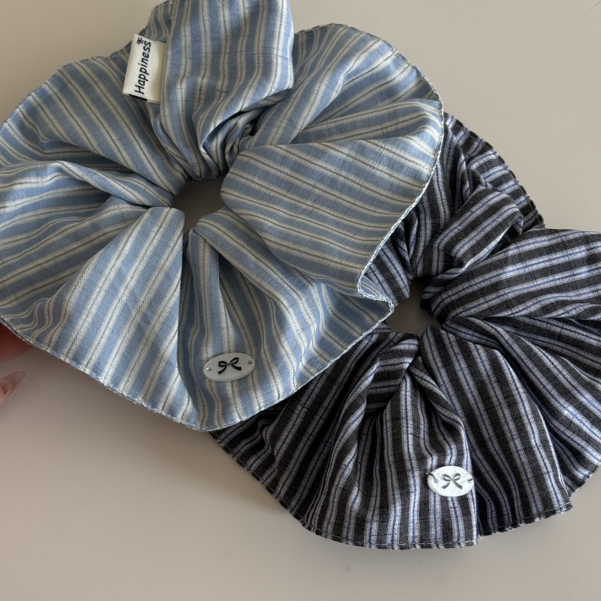 Korea Fashion Stripe Hair Rubb – Silk Tie Striped Bewertung und Preis