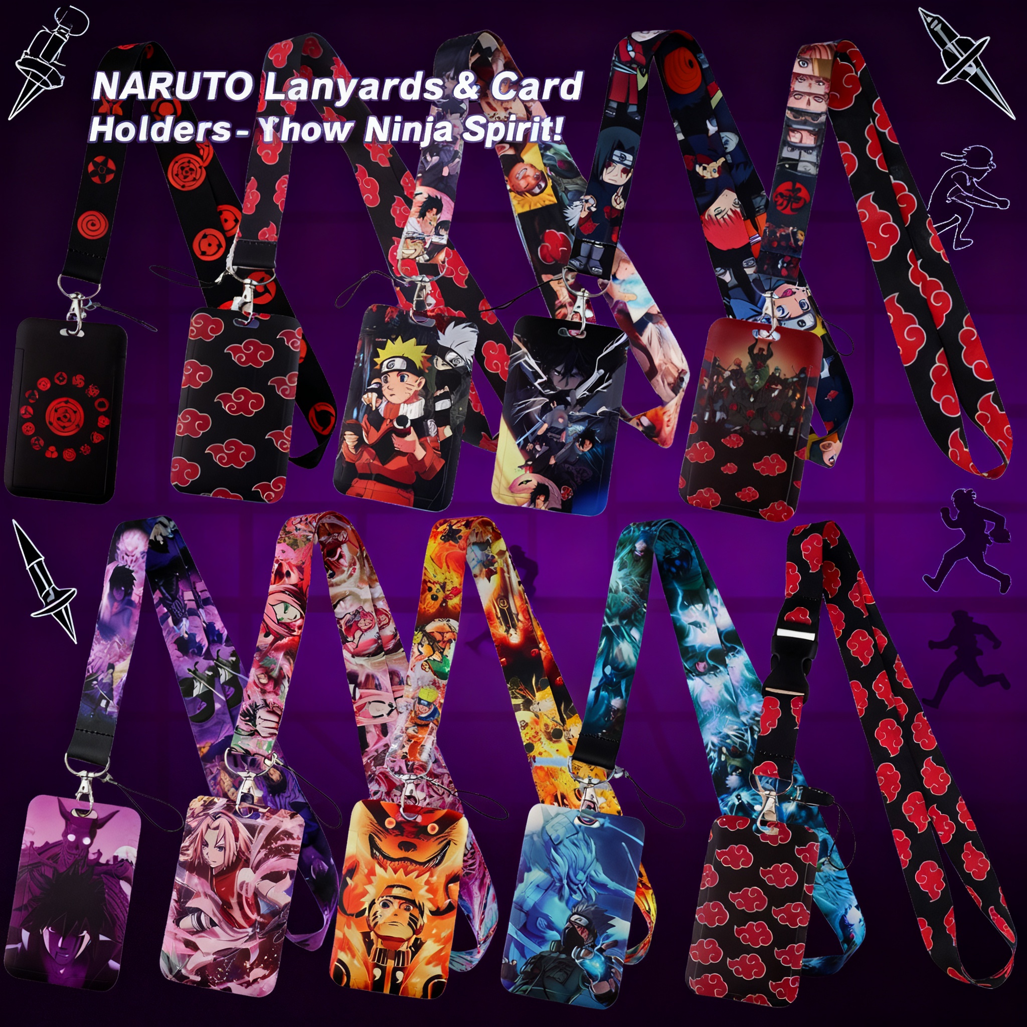 Japanese Anime Red Clouds Busi – Lanyard Badge Holder Bewertung und Preis