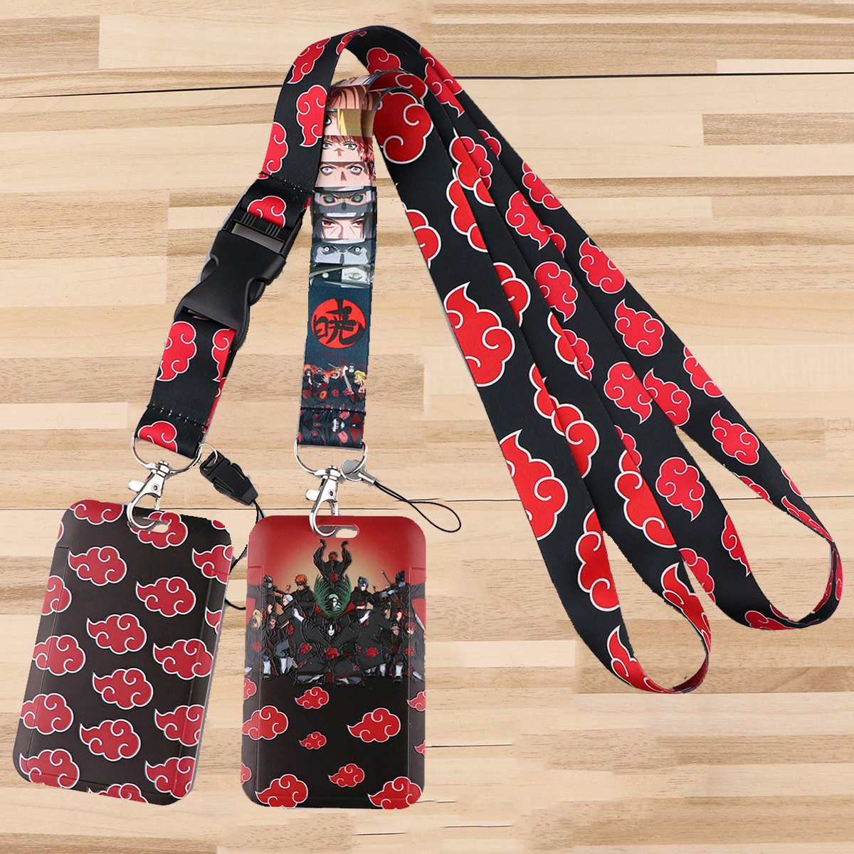 Japanese Anime Red Clouds Busi – Lanyard Badge Holder Bewertung und Preis