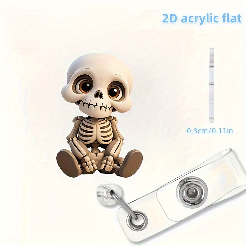 2D Flat, Acrylic Dazed Skull H – Lanyard Badge Holder Bewertung und Preis